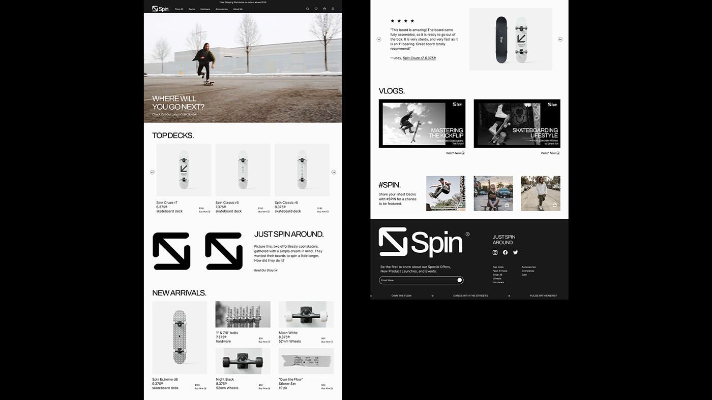 Web Design  landing page brand identity Logo Design branding  skateboard visual identity Brand Design Webdesign Graphic Designer