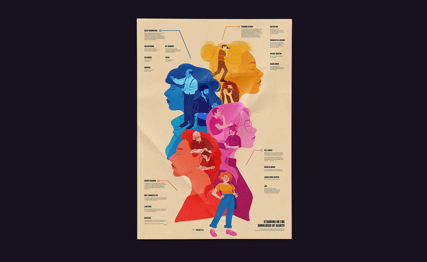 graphic design  ILLUSTRATION  infographic inspirational inspirational family tree poster Character design  women Digital Art 