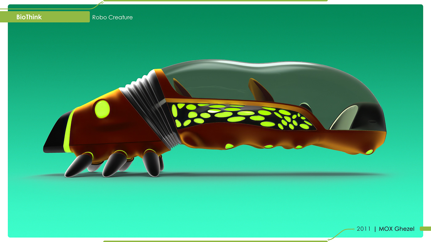 Bionic bioform biomimicry 3D car car design Automotive design Transportation Design industrial design 