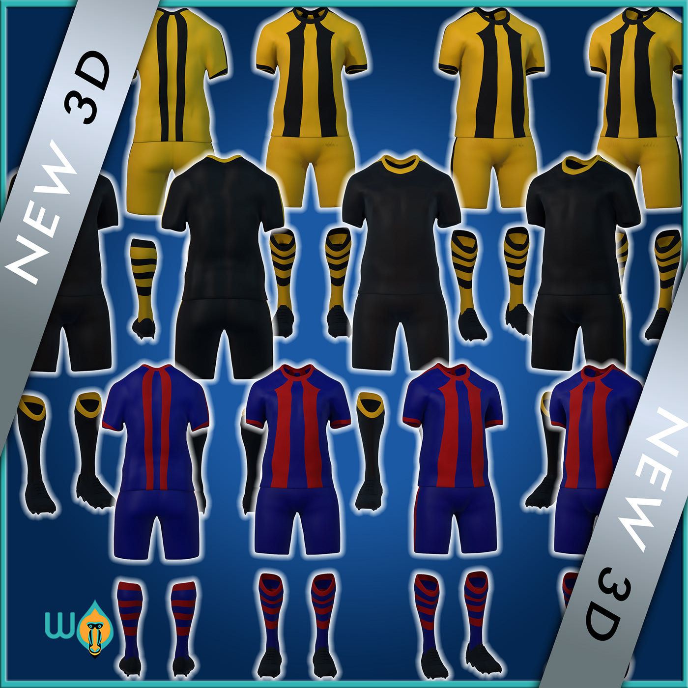 3D blender soccer Soccer Design sports football graphic design  visual identity Render