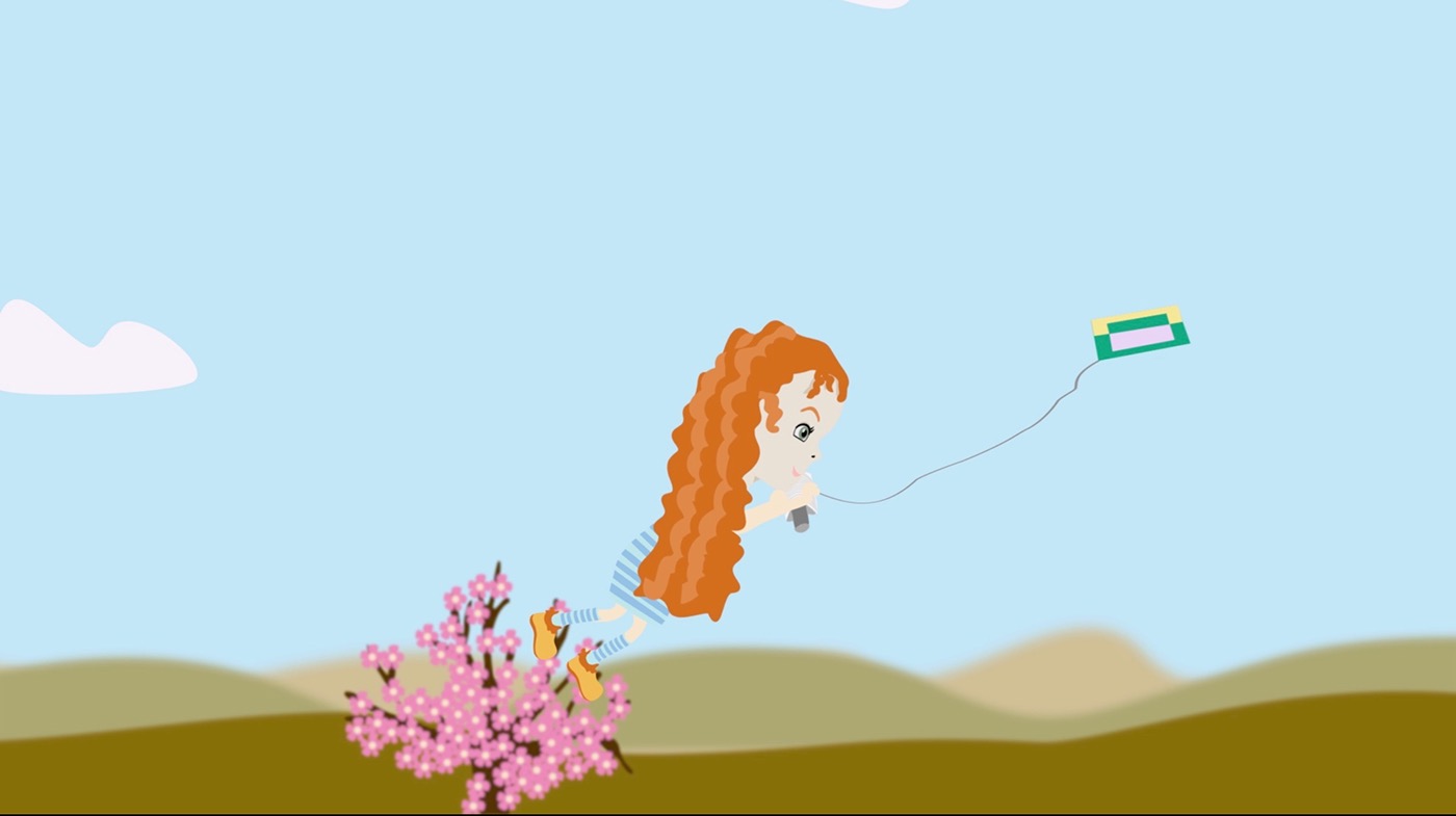 2D animation  Kite Character design aftereffects motion
