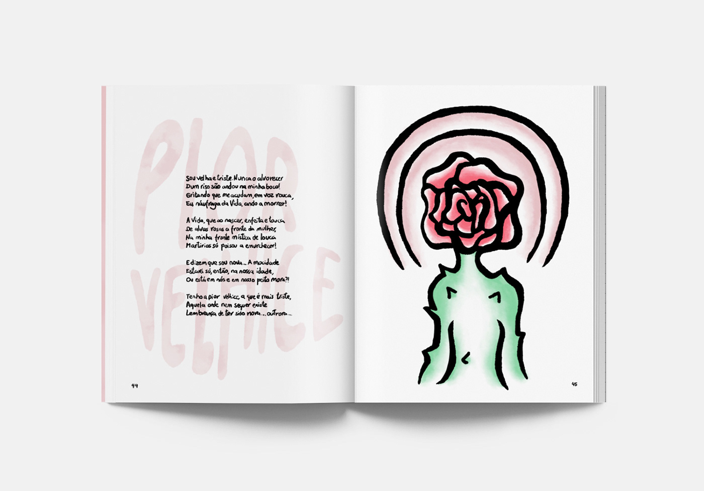 book digitalart editorial emotions feelings feminism florbelaespanca ILLUSTRATION  livrodemagoas Poetry 