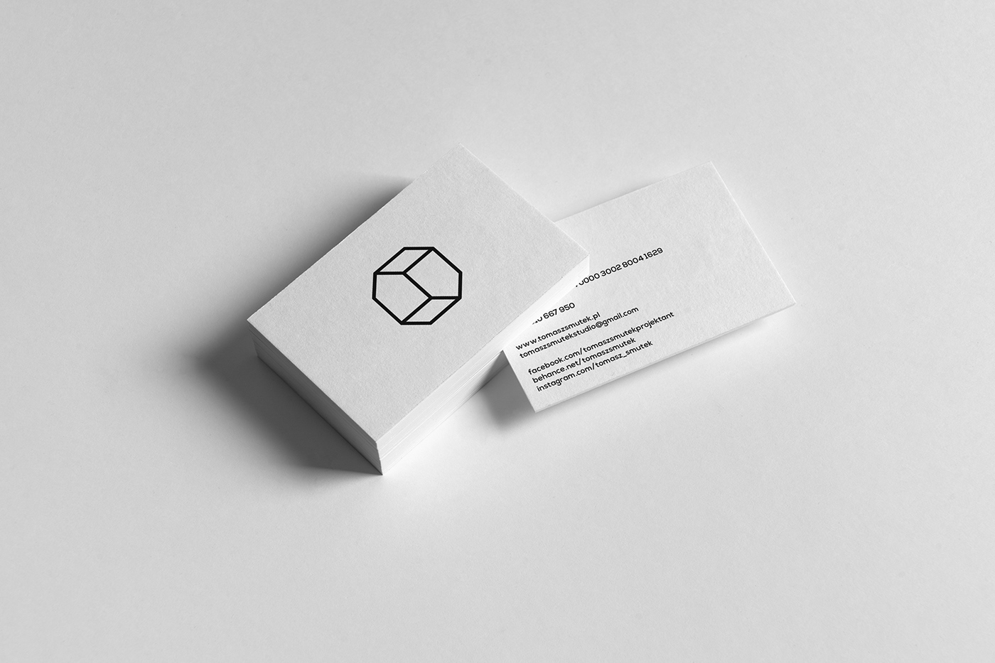 business business card card font logo Minimalism nexa font Projekt wizytówki tomasz smutek studio wizytówka