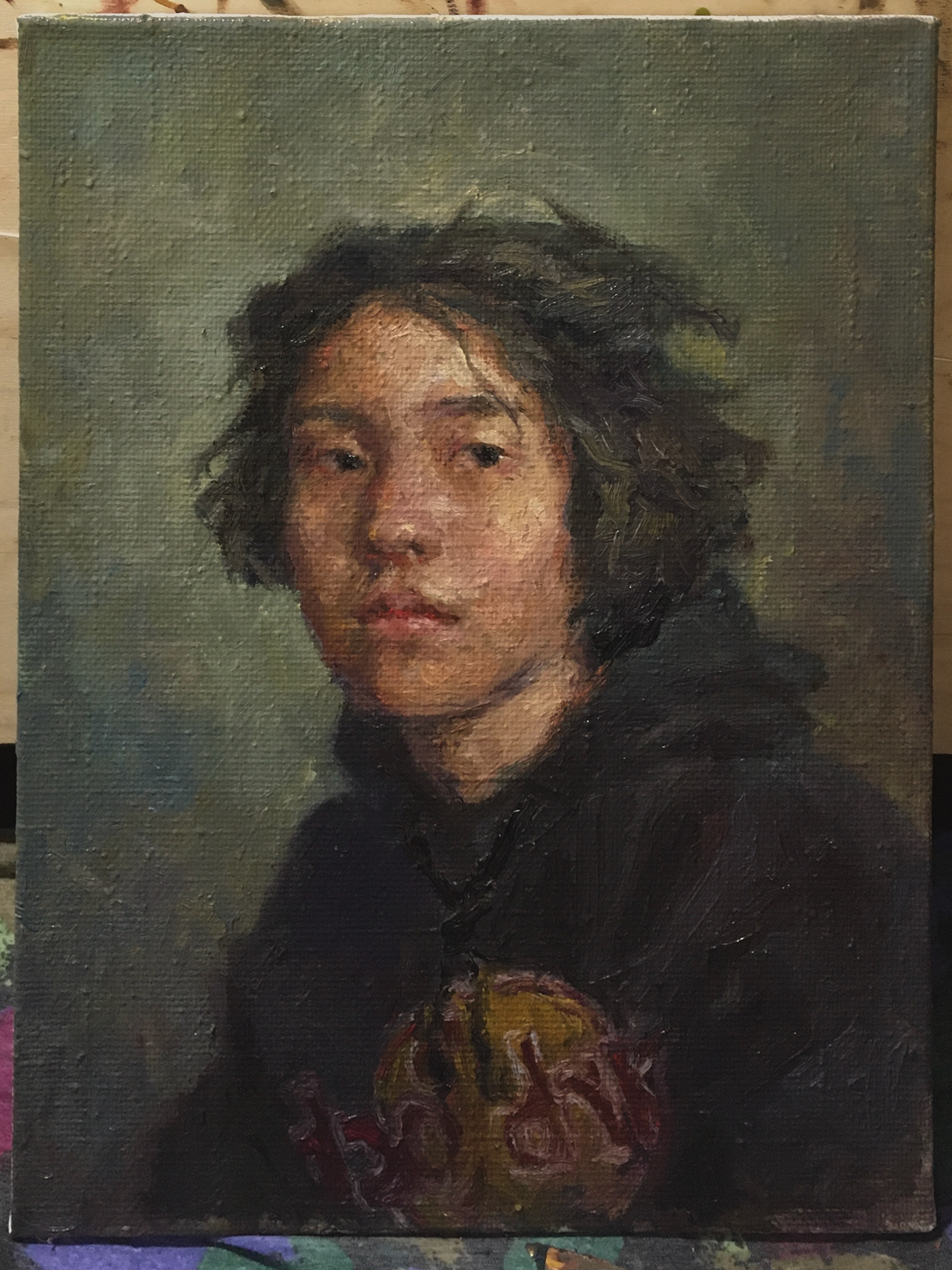 oil oil portrait pastel pastel art portrait