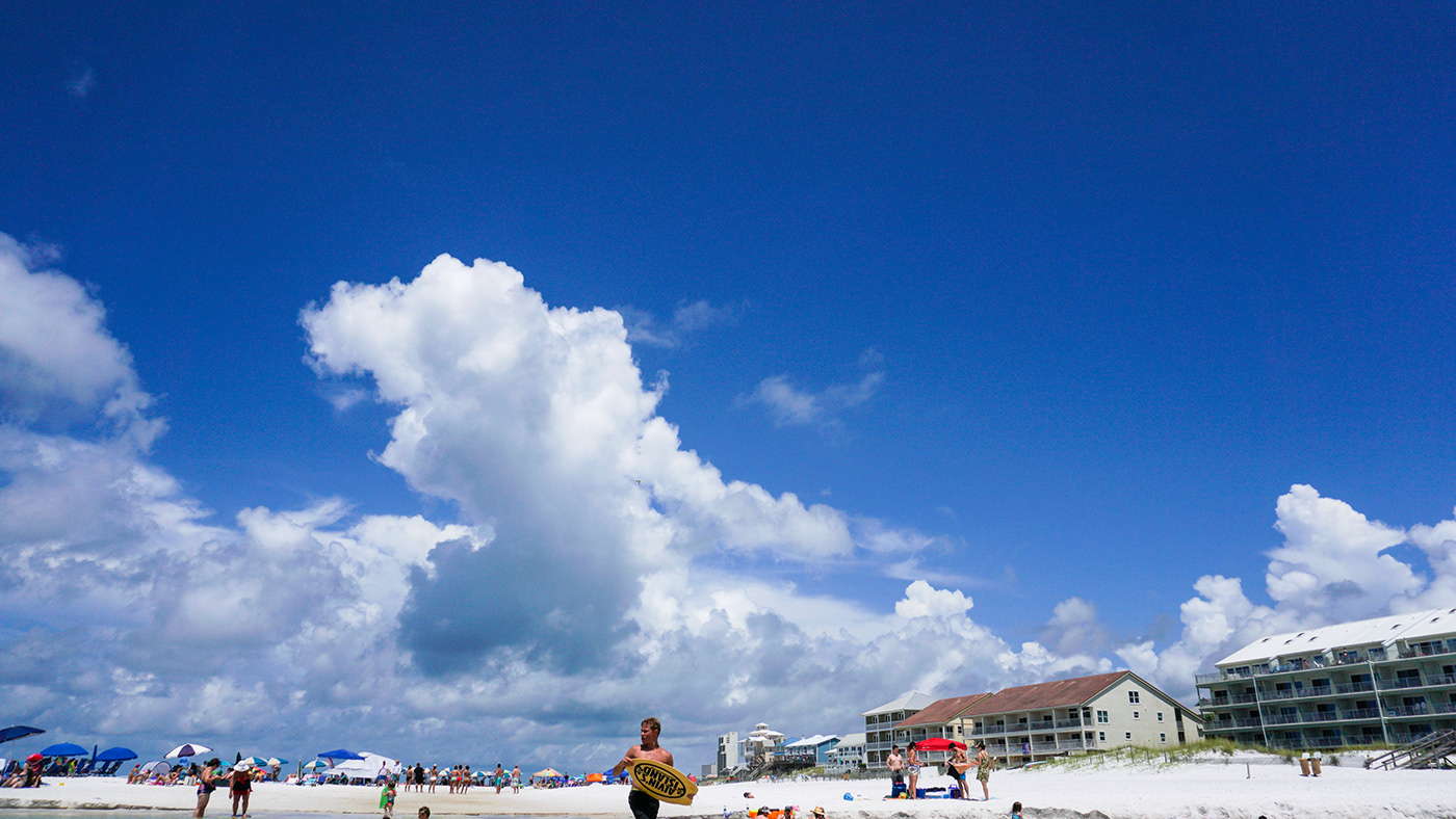 beach people clouds Photography  Sun SKY