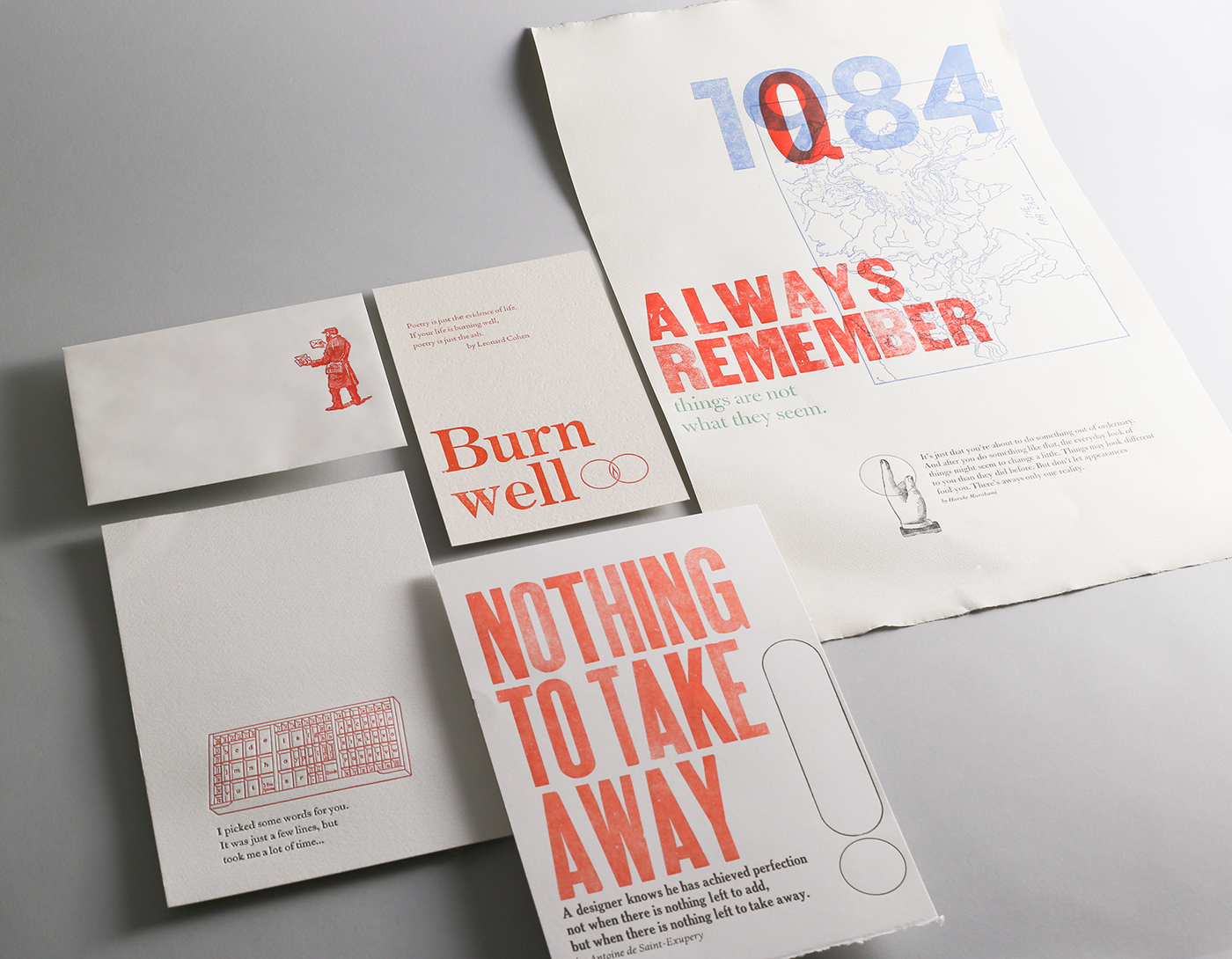 Word By Word Letterpress Project On Behance