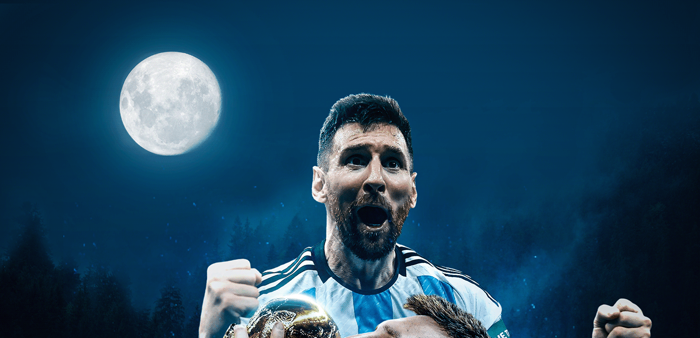 argentina designer football football design messi poster Social media post sports Sports Design world cup