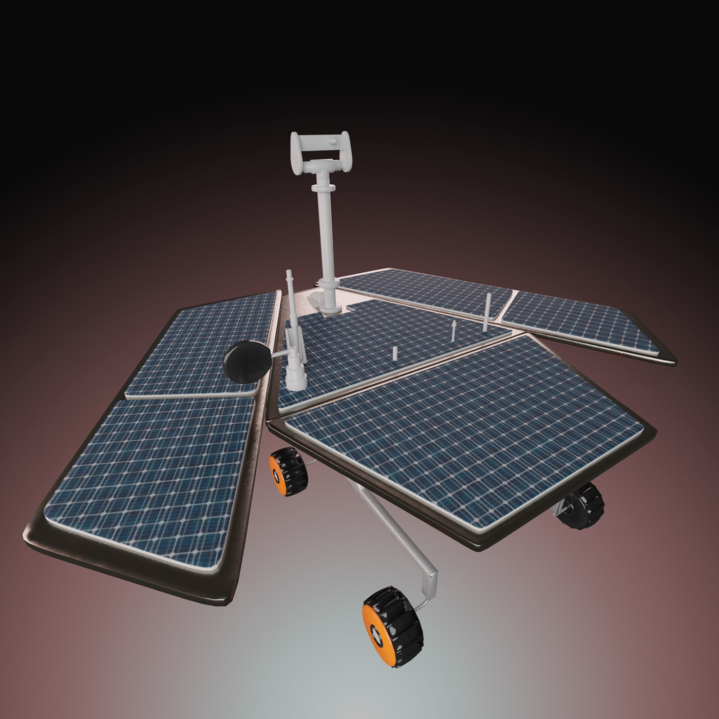 3d artist hard surface 3d modeling 3D props spaceship sci-fi mars 3D Vehicle Artist spacecarft spirit rover