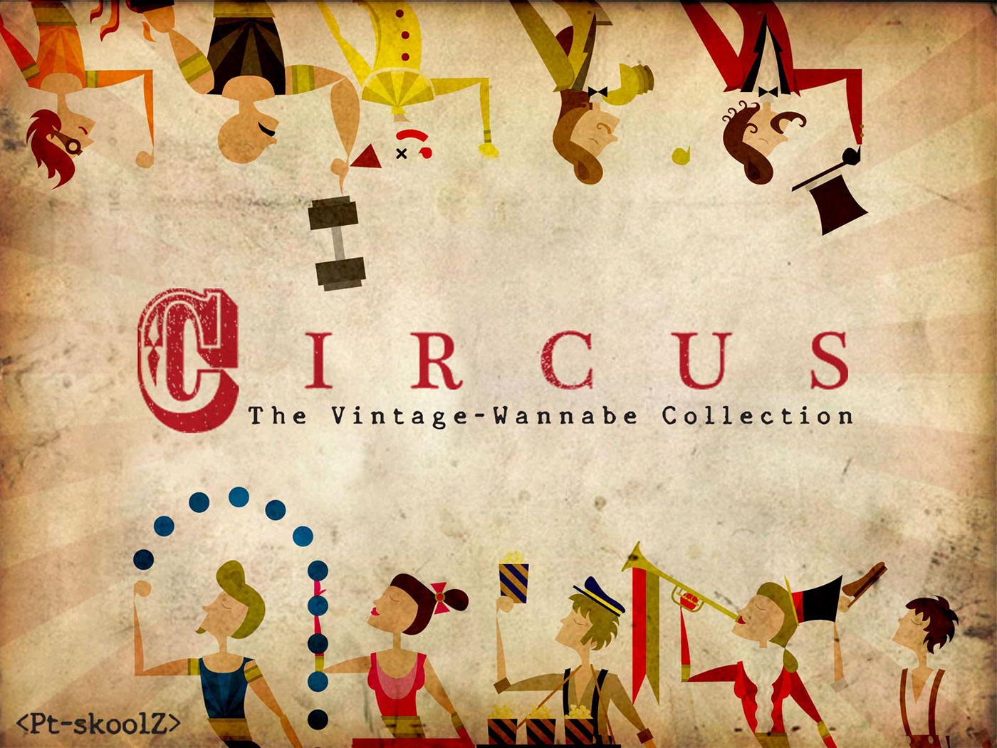 2 Pc. Flexistamps Texture Sheet Set Shona Brooks Circus Set Including Circus and Circus Inverse 
