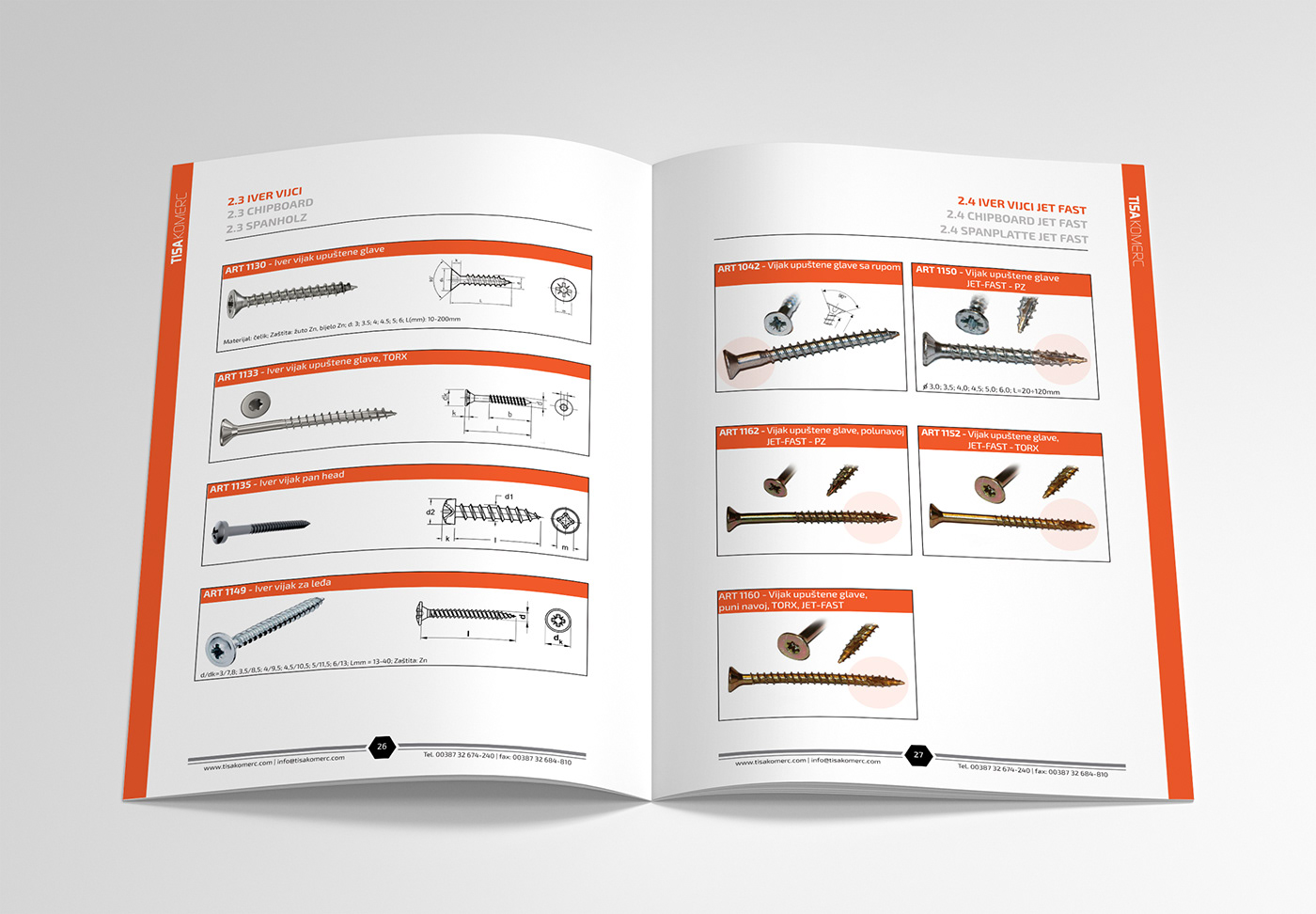 design Catalogue tisa print civil bolts screws nuts washers dowels