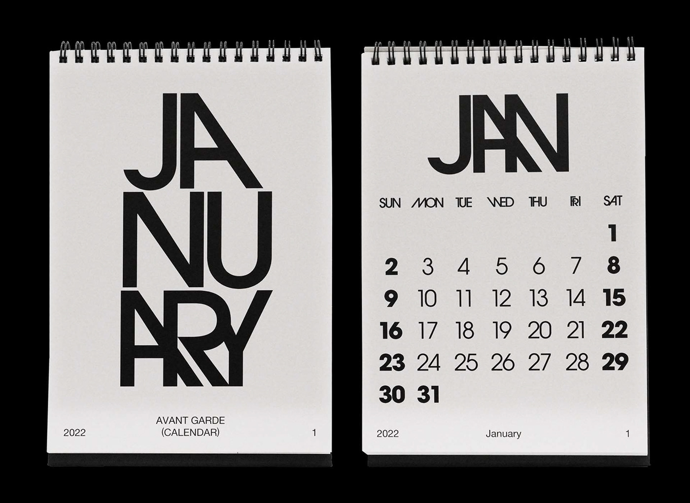 avant garde book calendar editorial editorial design  graphic design  specimen Typeface typography   typography design