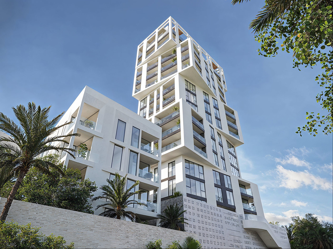 bitcoin skyscraper residential exterior beach tower High-rise Building architectural design visualization The Gambia