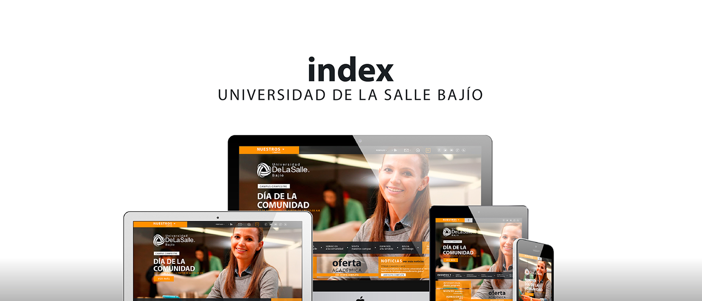Web design index UI editorial Website