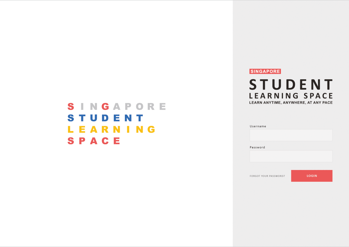 singapore student learning Space  portal Platform logo identity Fun Education