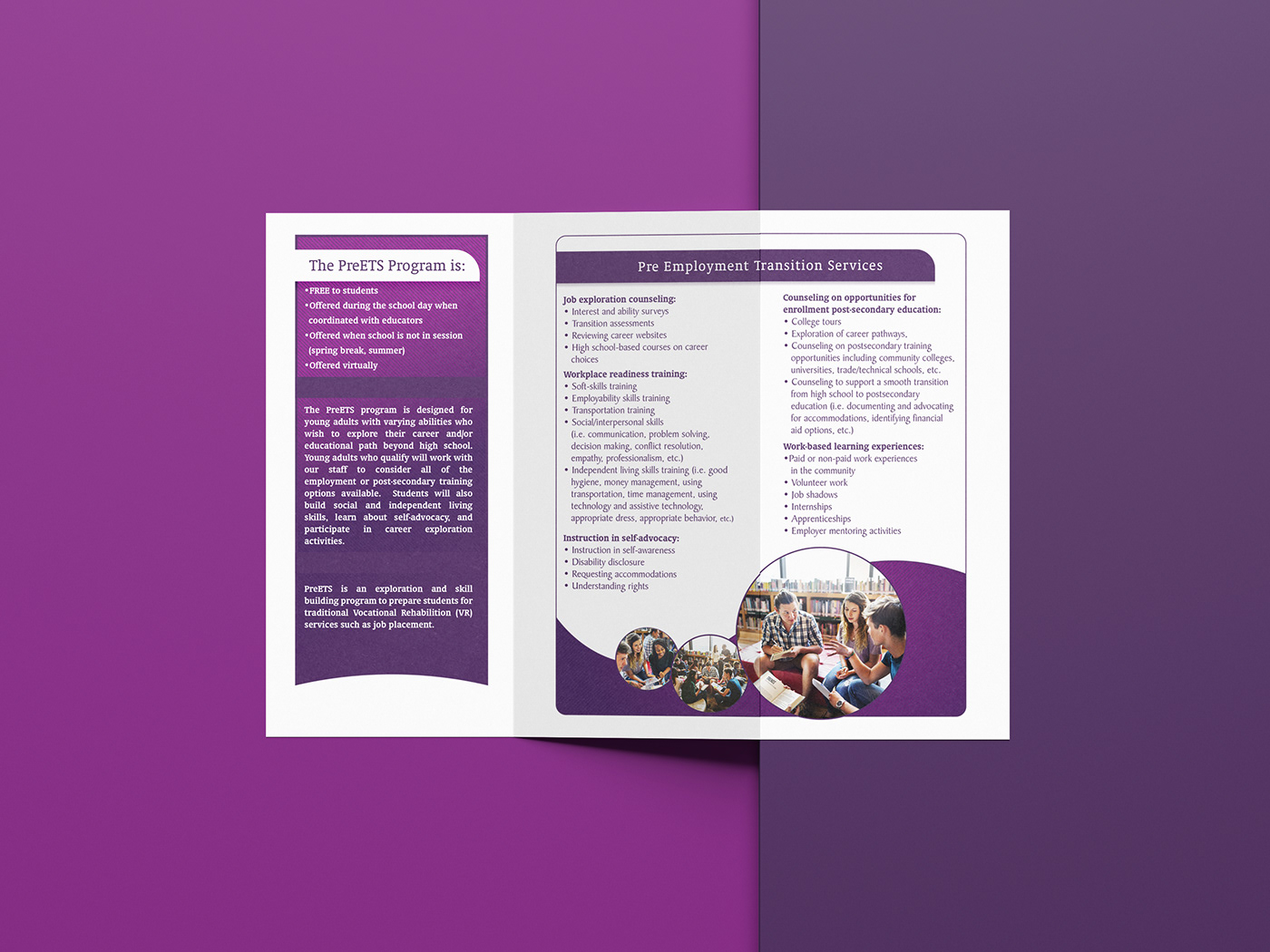 nonprofit brochure Employment print