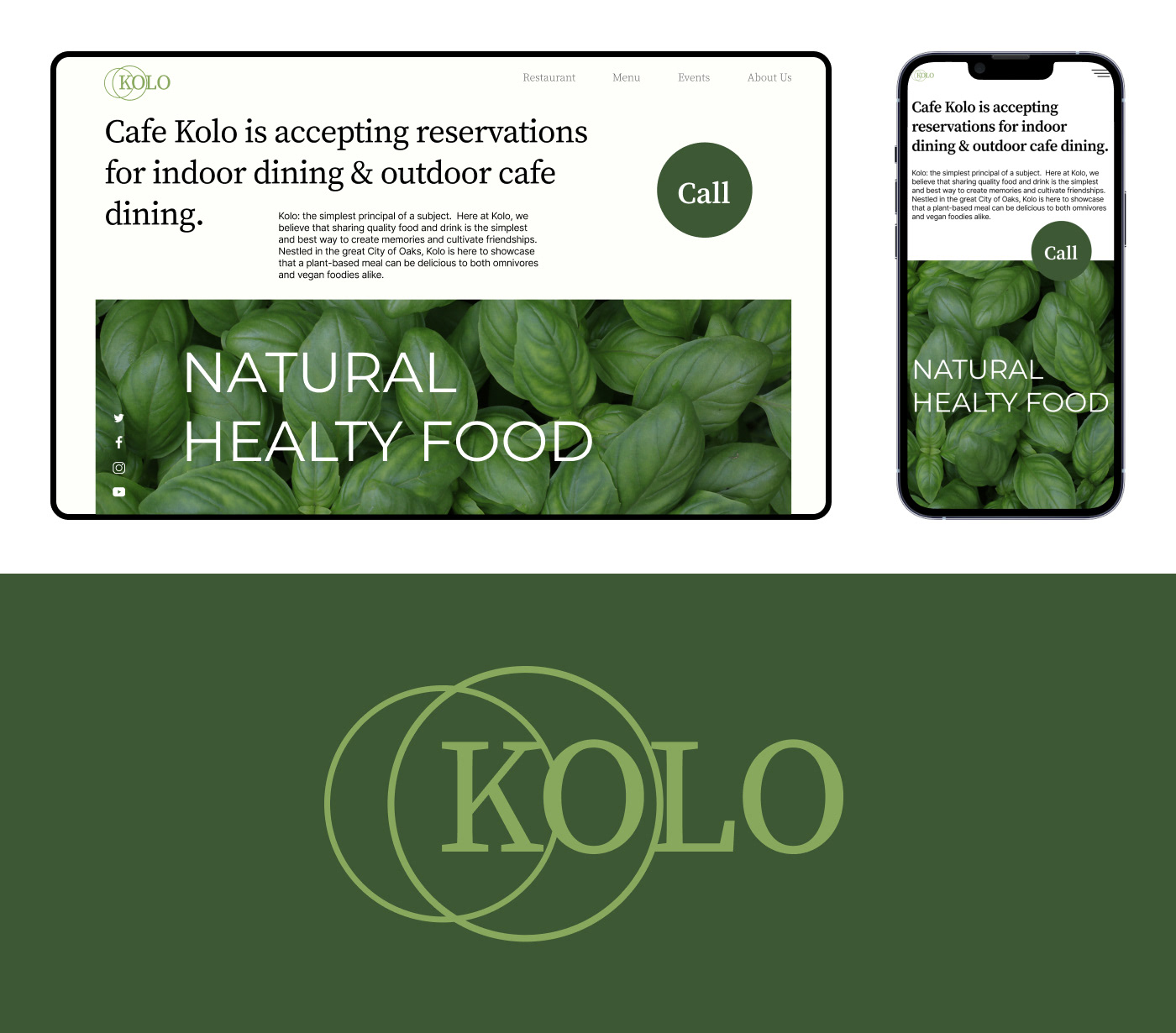 brand identity cafe design landing page menu Mobile app restaurant typography   UI/UX Website Design