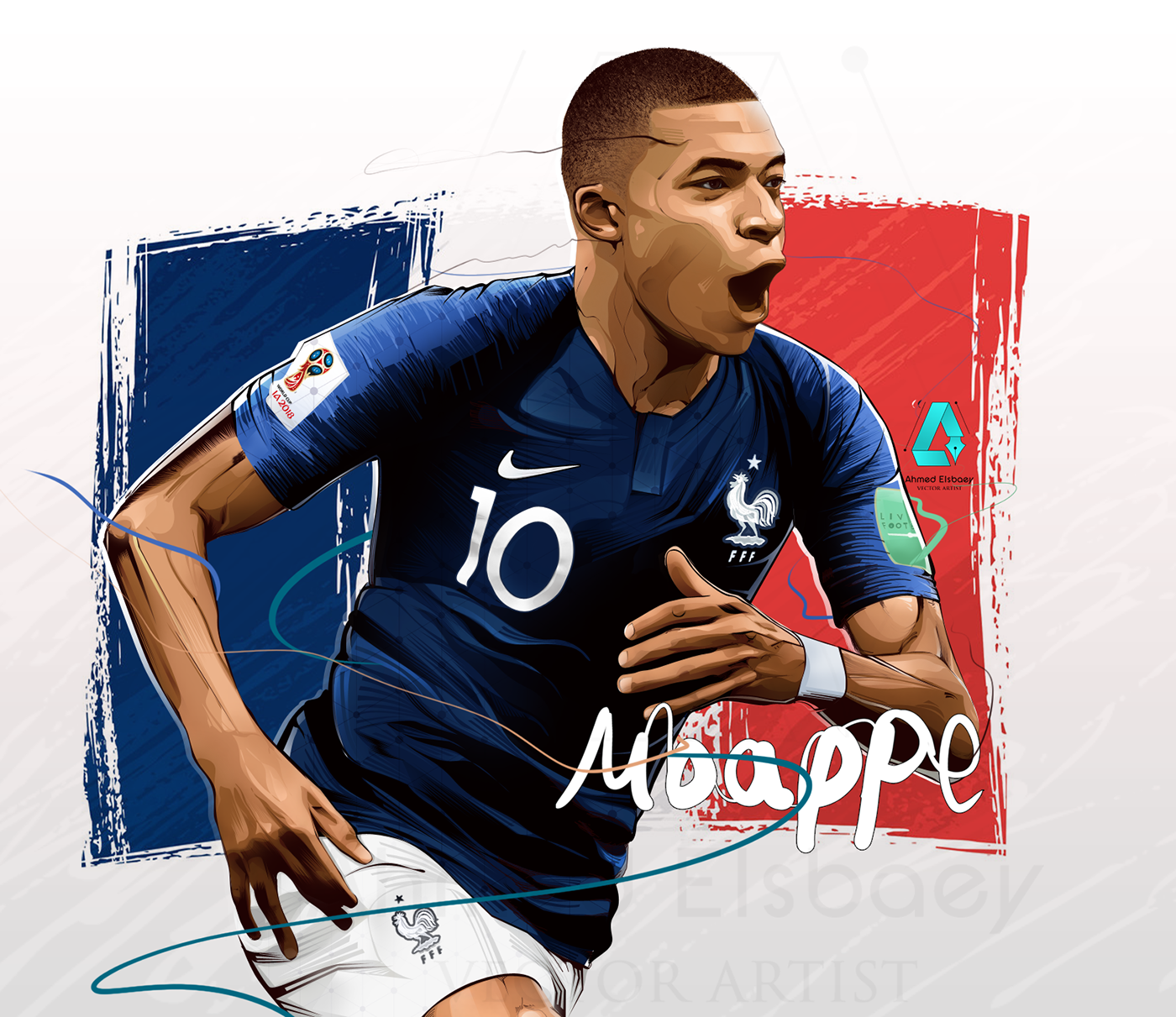 Mbappe Vector Art on Behance