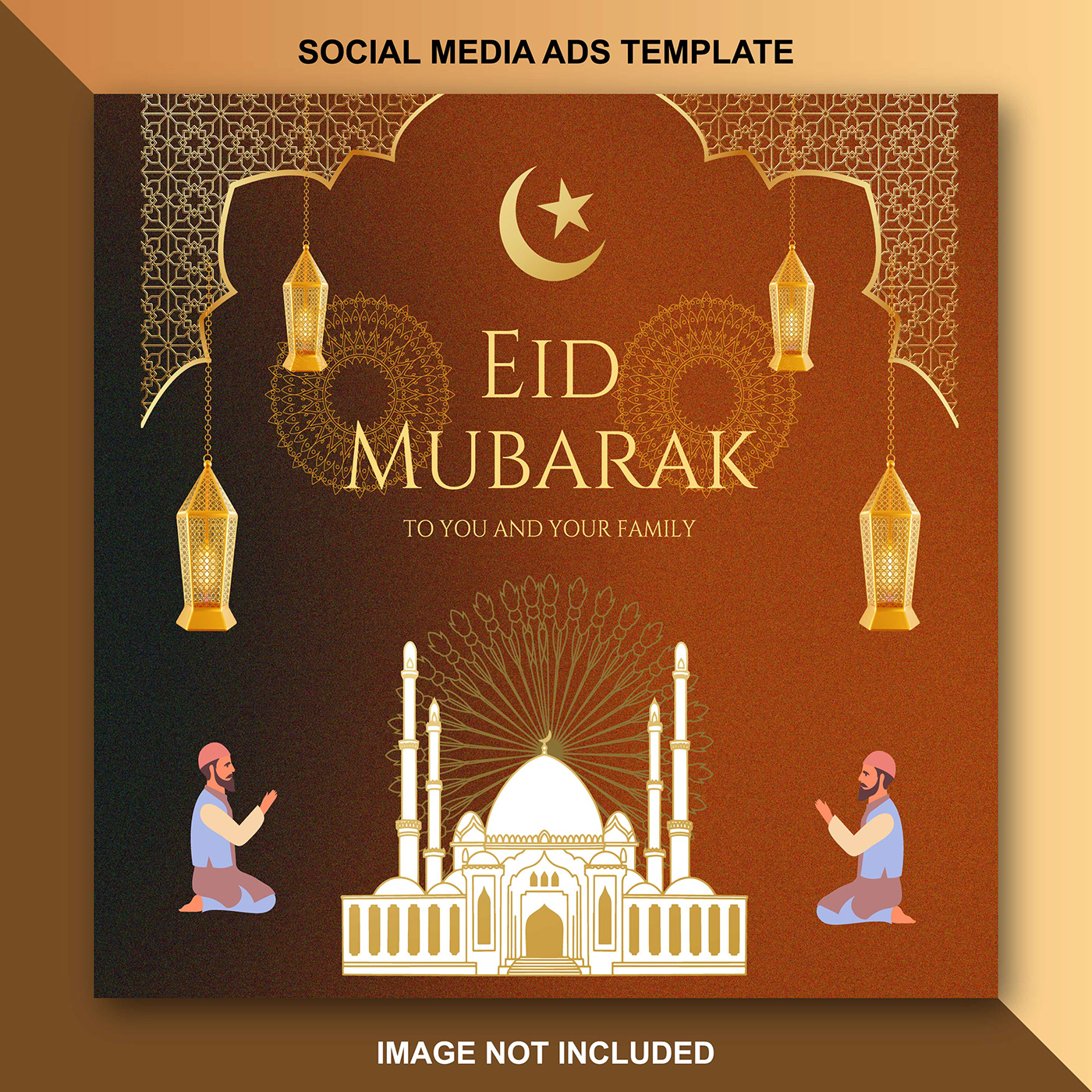 Eid social media post Eid-ul-fitr Banner Social Media Post Design marketing   Advertising  eid mubarak islamic Eid Eid al -fitr Mubarak Poster