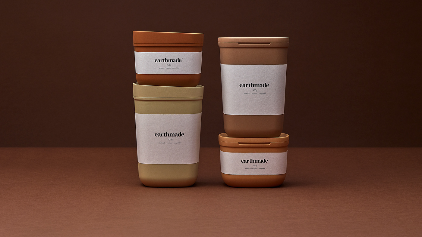bamboo Coffee container ecofriendly industrial design  noplastic Packaging product design  Sustainability