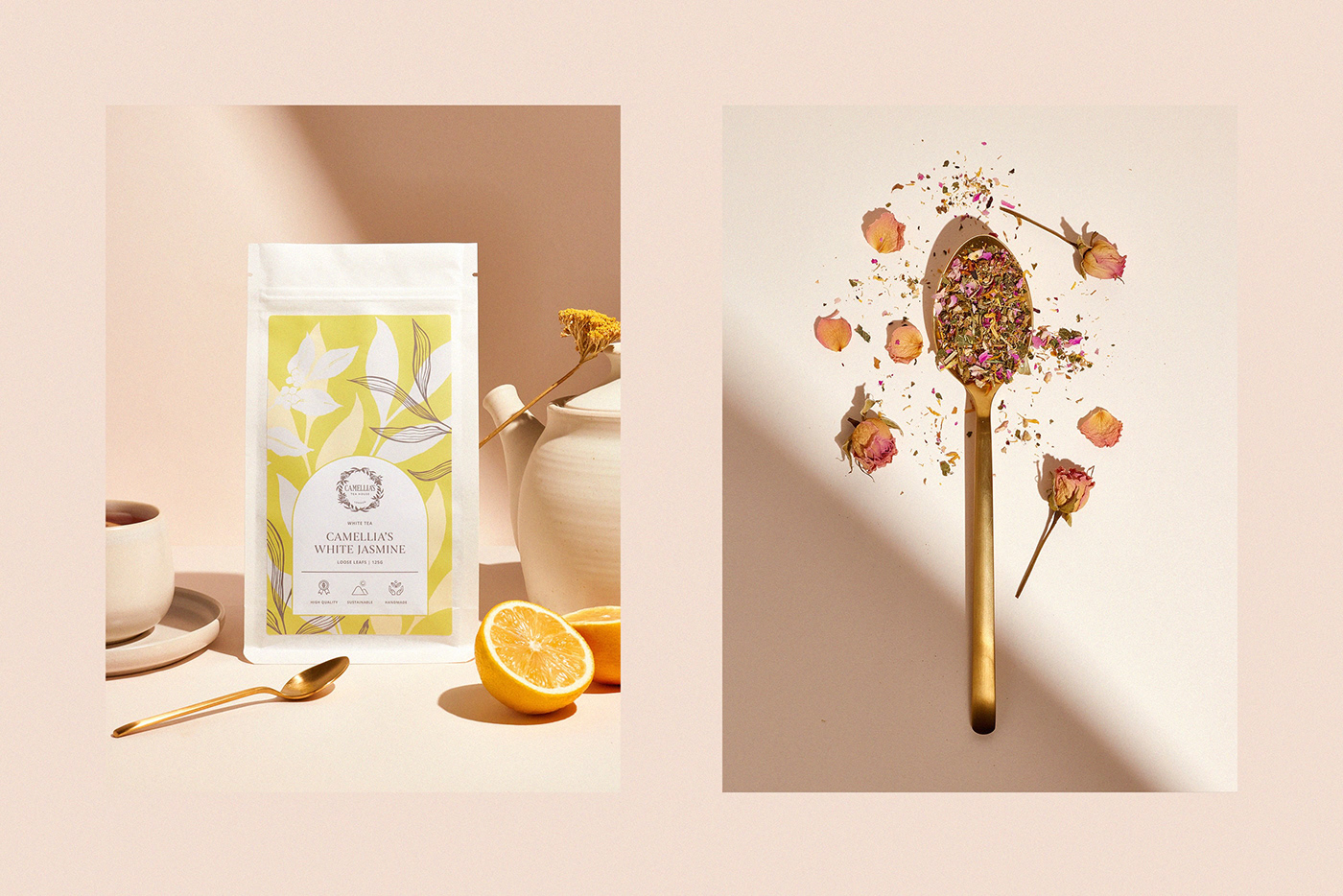 botanical illustration Brand Design brand identity graphic design  ILLUSTRATION  Label Logo Design Packaging tea vector