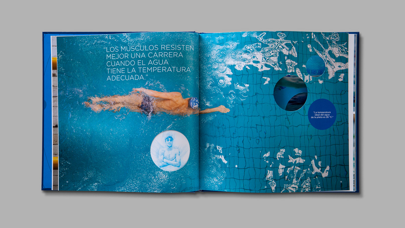 Page design of the institutional book of Metrogas Argentina