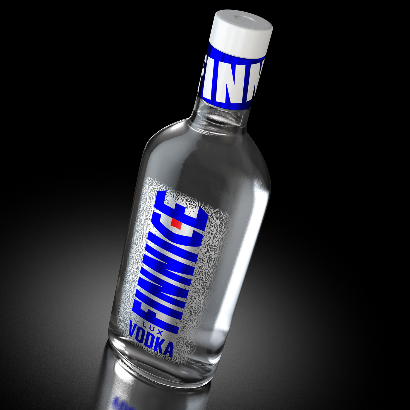 Vodka label design ice alcohol bottle Packaging spirit design