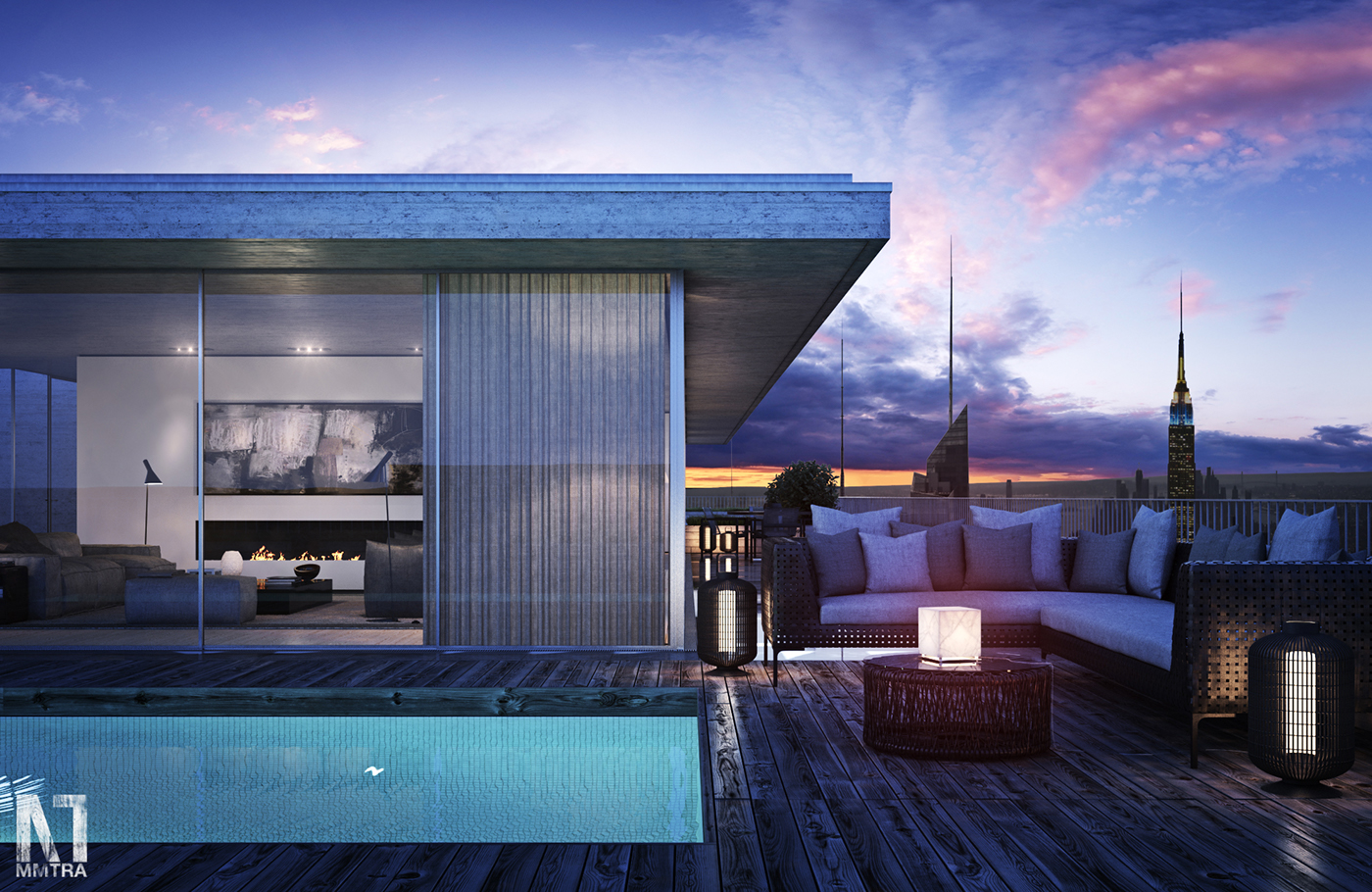 Adobe Portfolio penthouse 3D Render 3d render MMTRA