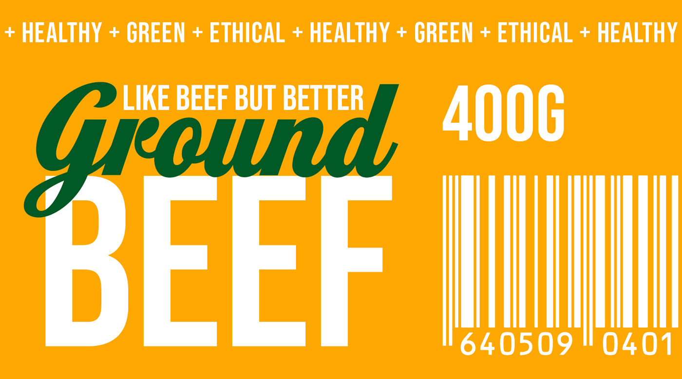 pakaging Food  beef ecofriendly green CO2 futurefood
