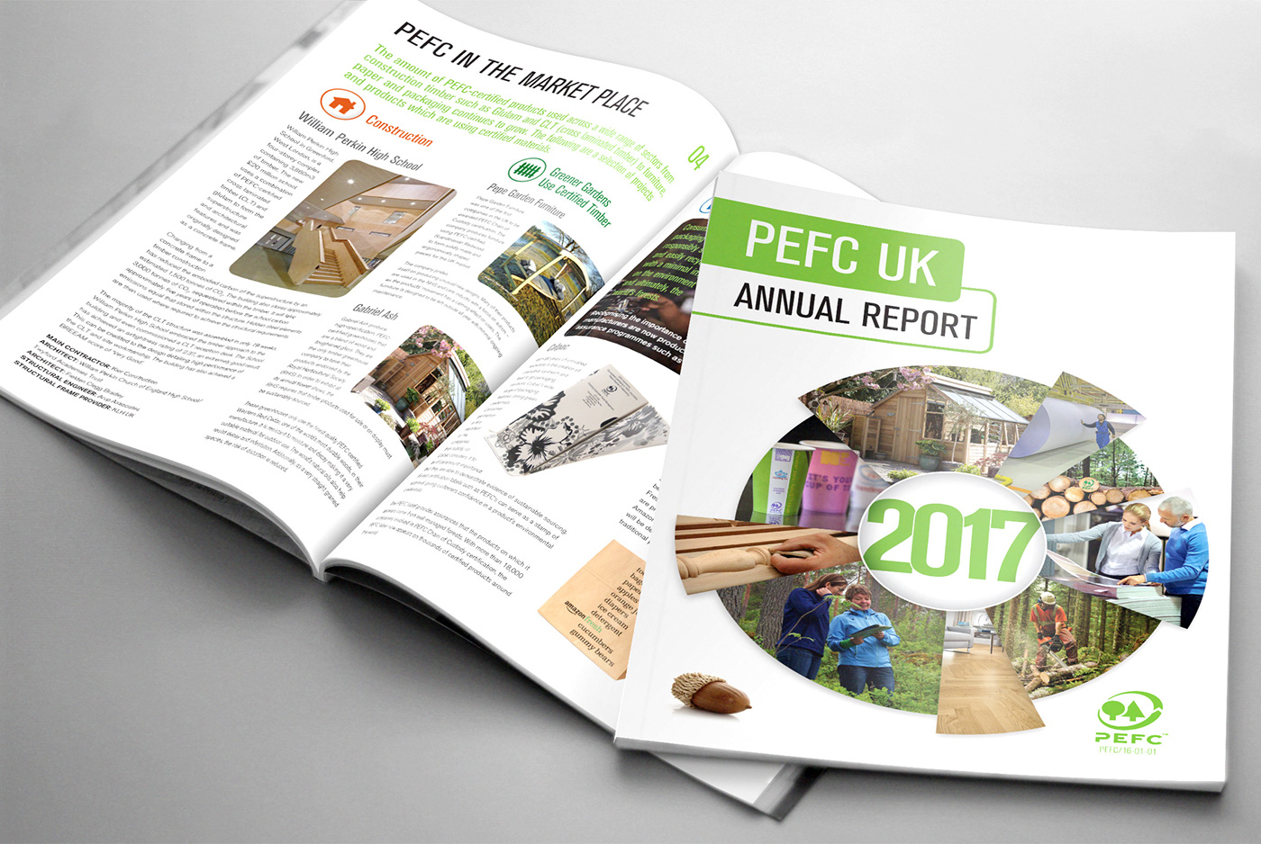 annual report print brochure PEFC