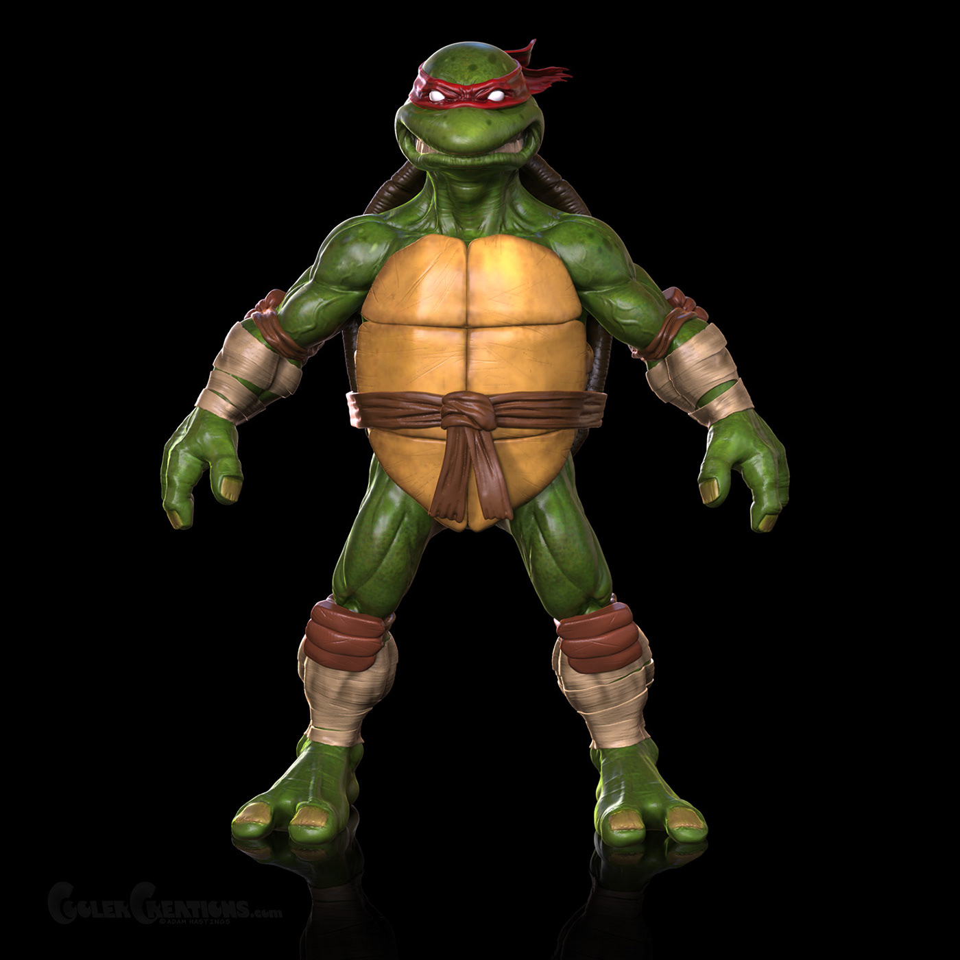 TMNT Turtle ninja rain 3dmodel Sculpt raphael Leonardo Donatello michaelangelo