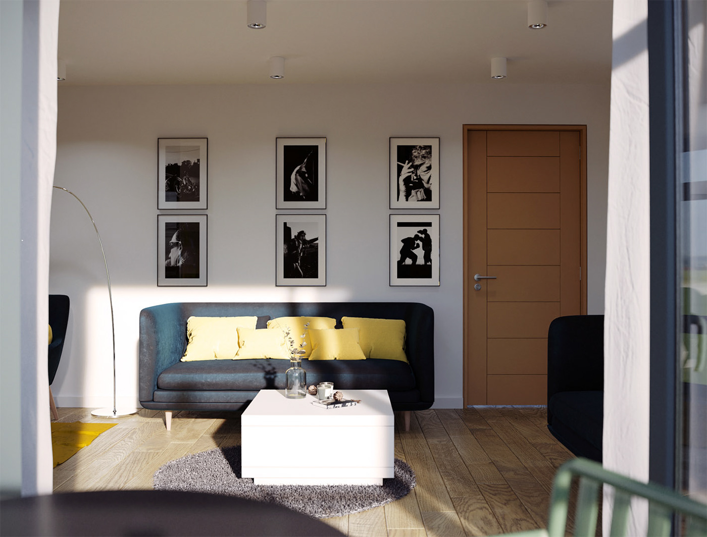 home care devon flat 3D visuals architecture ikea Interior lounge