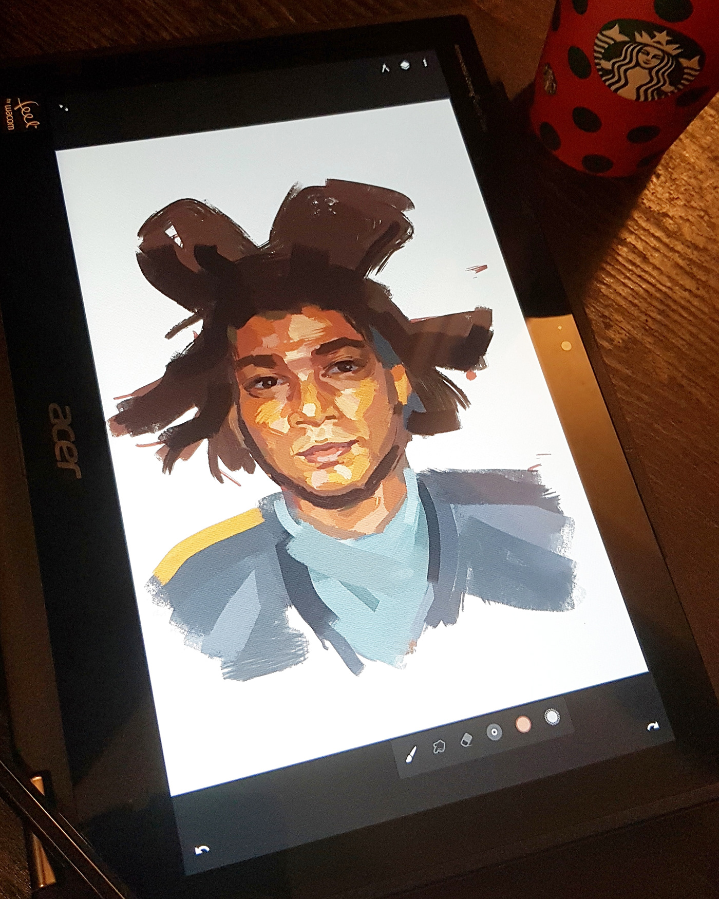 Basquiat portrait samo
