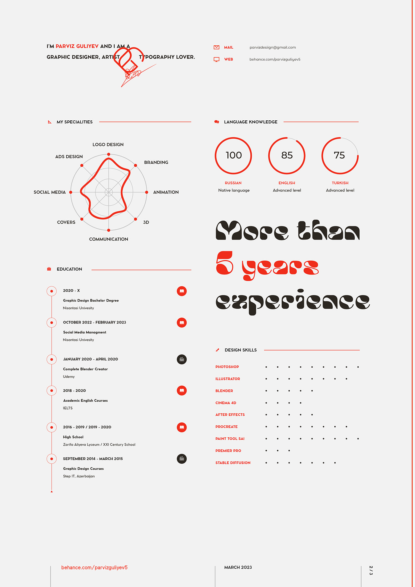 brand identity CV design designer identity Logotype portfolio Resume resume design typography  