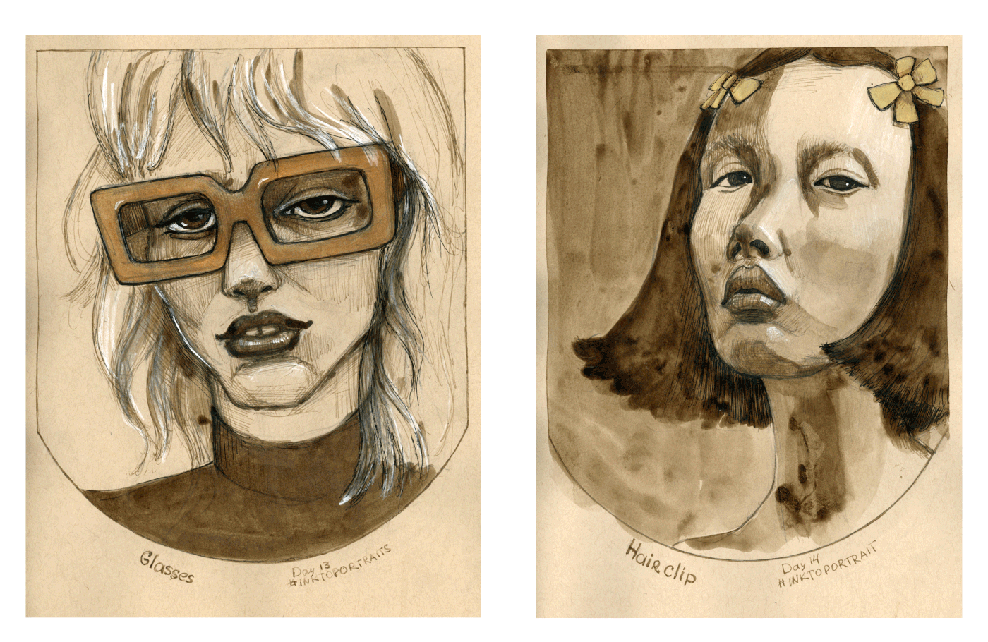 Drawing  artwork Character design  ink drawing TRADITIONAL ART monochrome portraits people life drawing sketch
