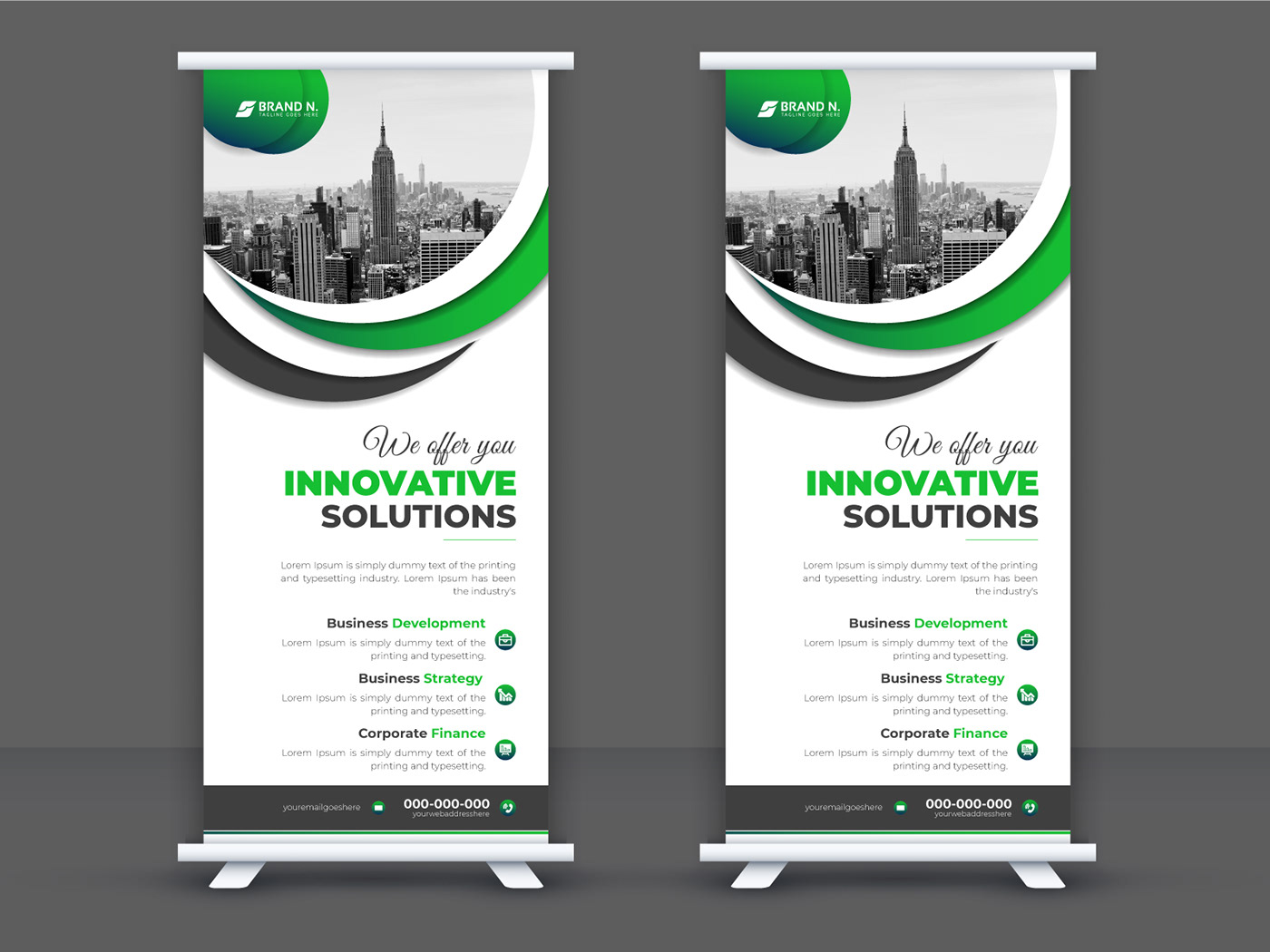modern corporate marketing   banner rollup Advertising  Innovative digital Stand Display