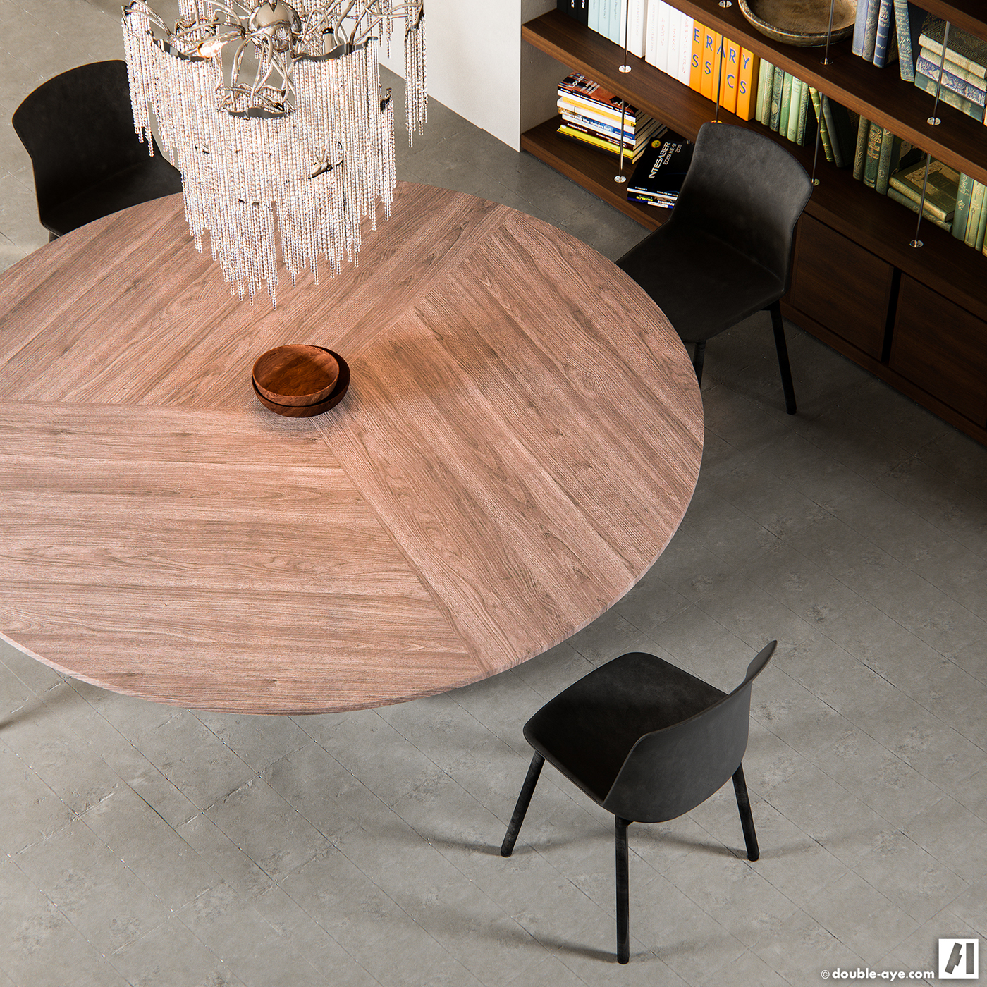 architecture Interior design Island modern living room dining bathroom rendering CGI