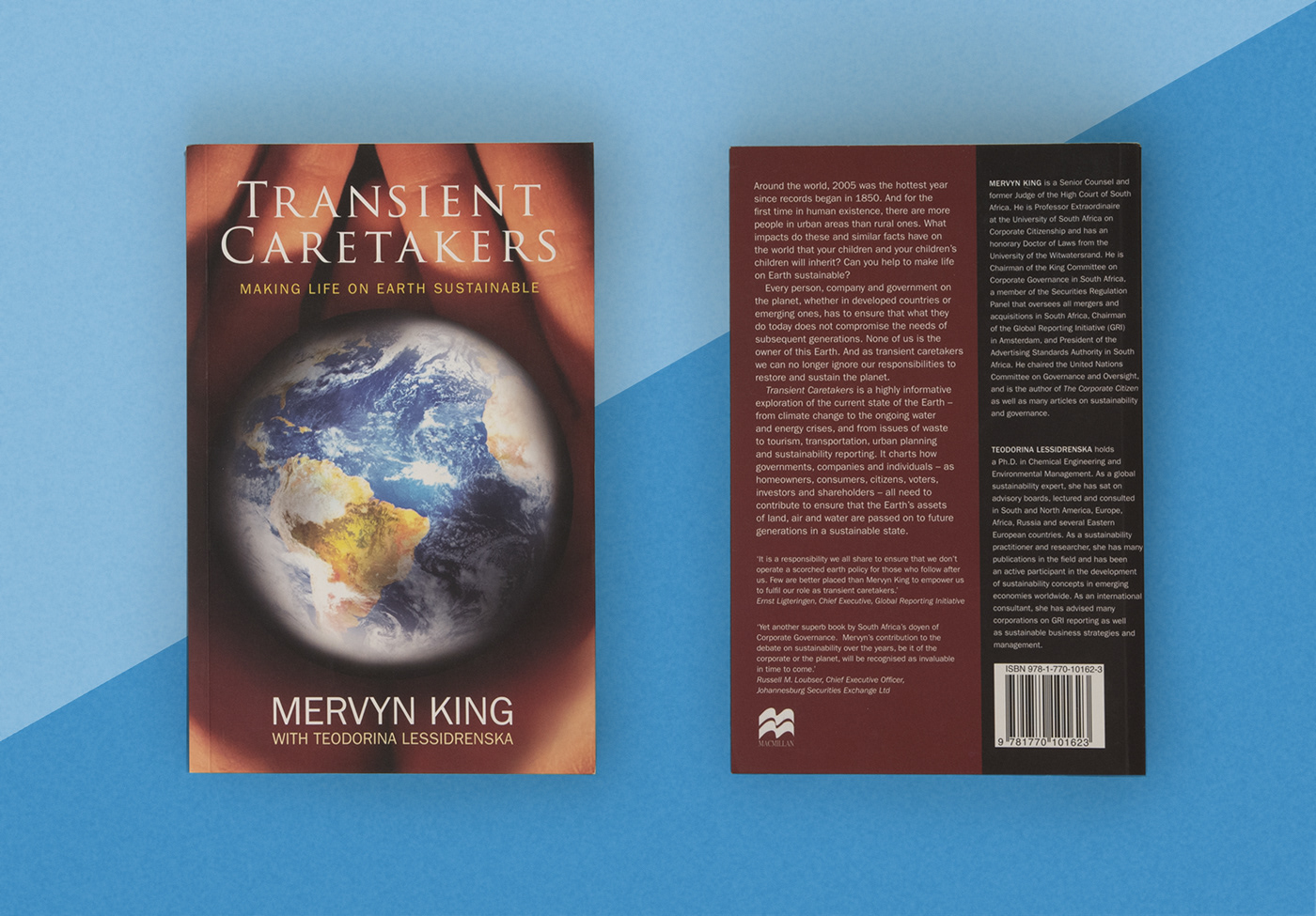 Book cover design for Transient Caretakers by Mervyn King