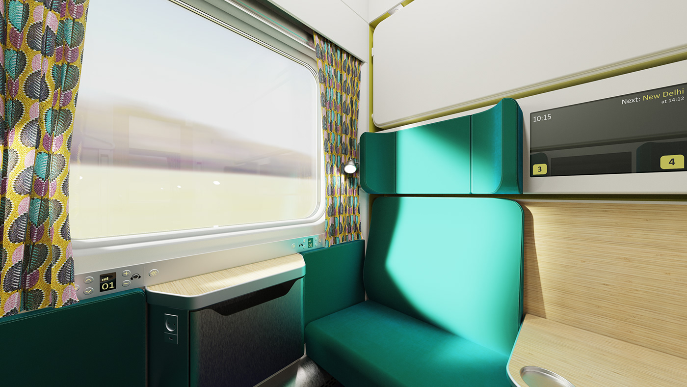 industrial design  interior design  railway Render train Transportation Design visualization
