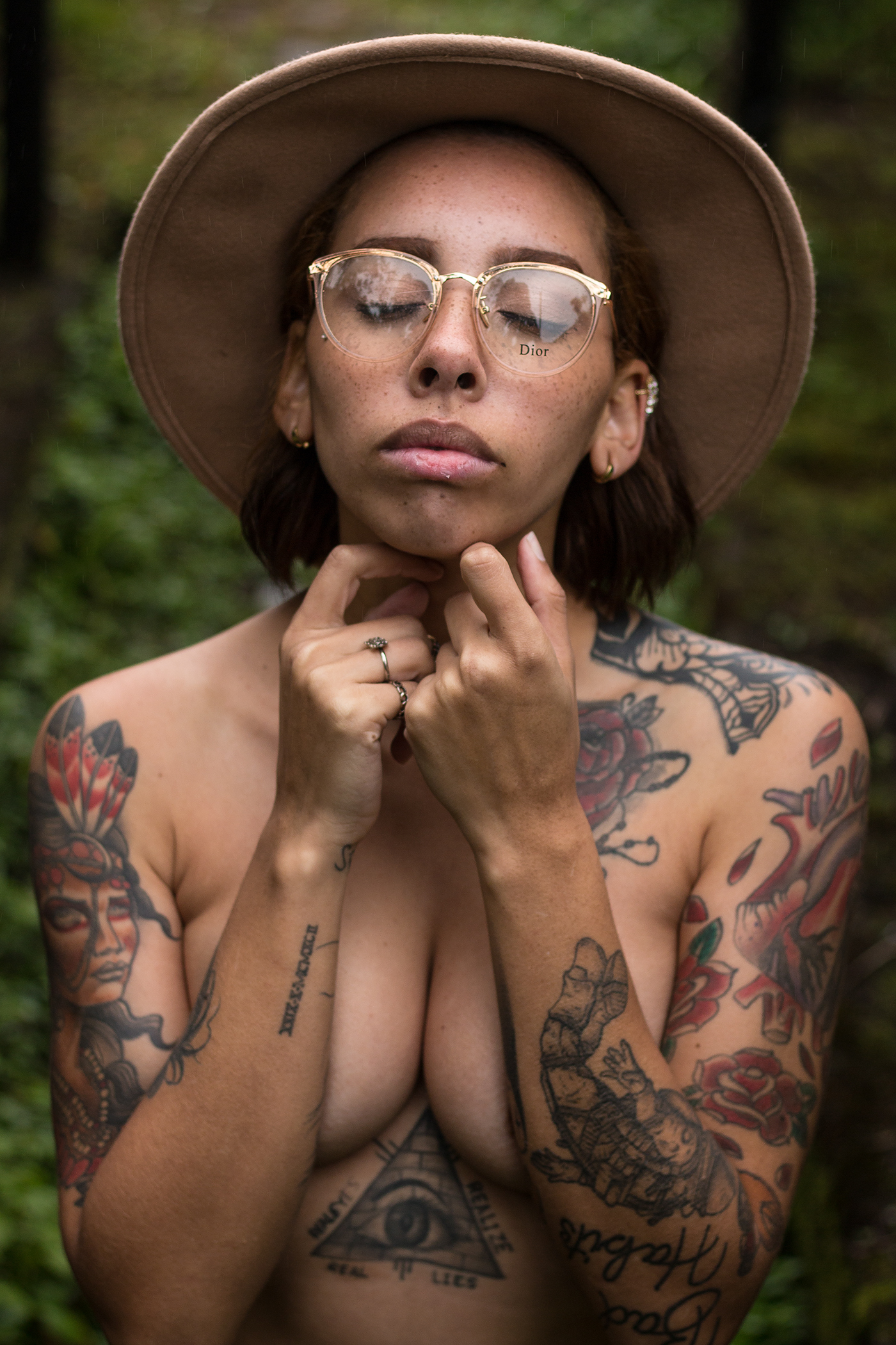 portrait Nature woman ink tattoo sensual Brazil Brazilian Canon folk