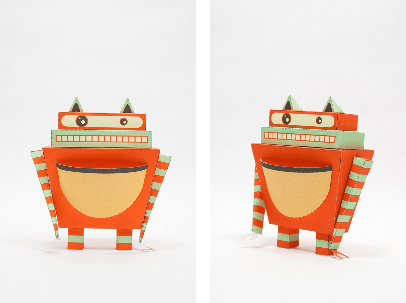papertoy paper art robot