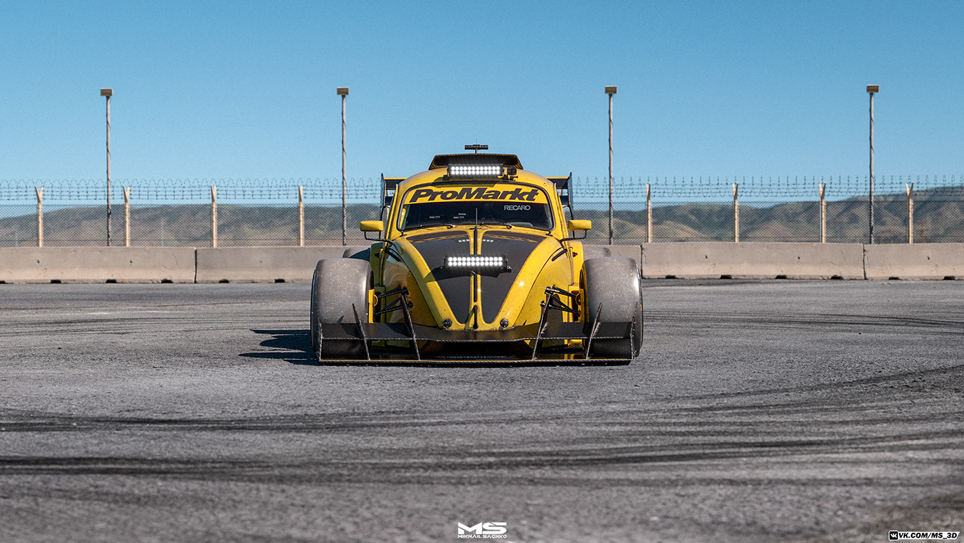 volkswagen beetle car Cars visualization Render rendering automotive   Automotive design Vehicle