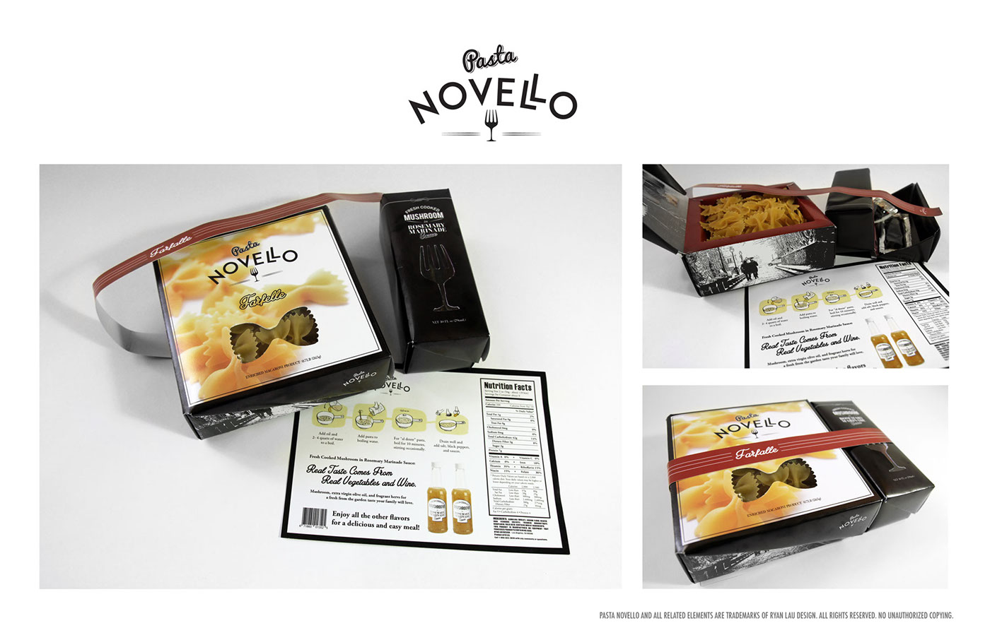 package Packaging design graphic Pasta Food 