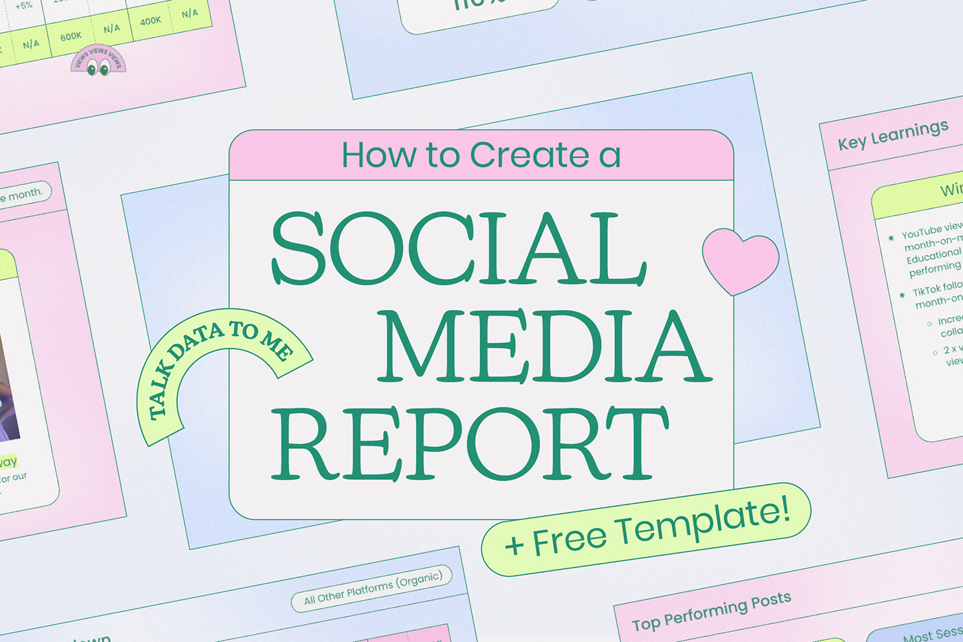 art direction  social media marketing graphic design  report template google slides template