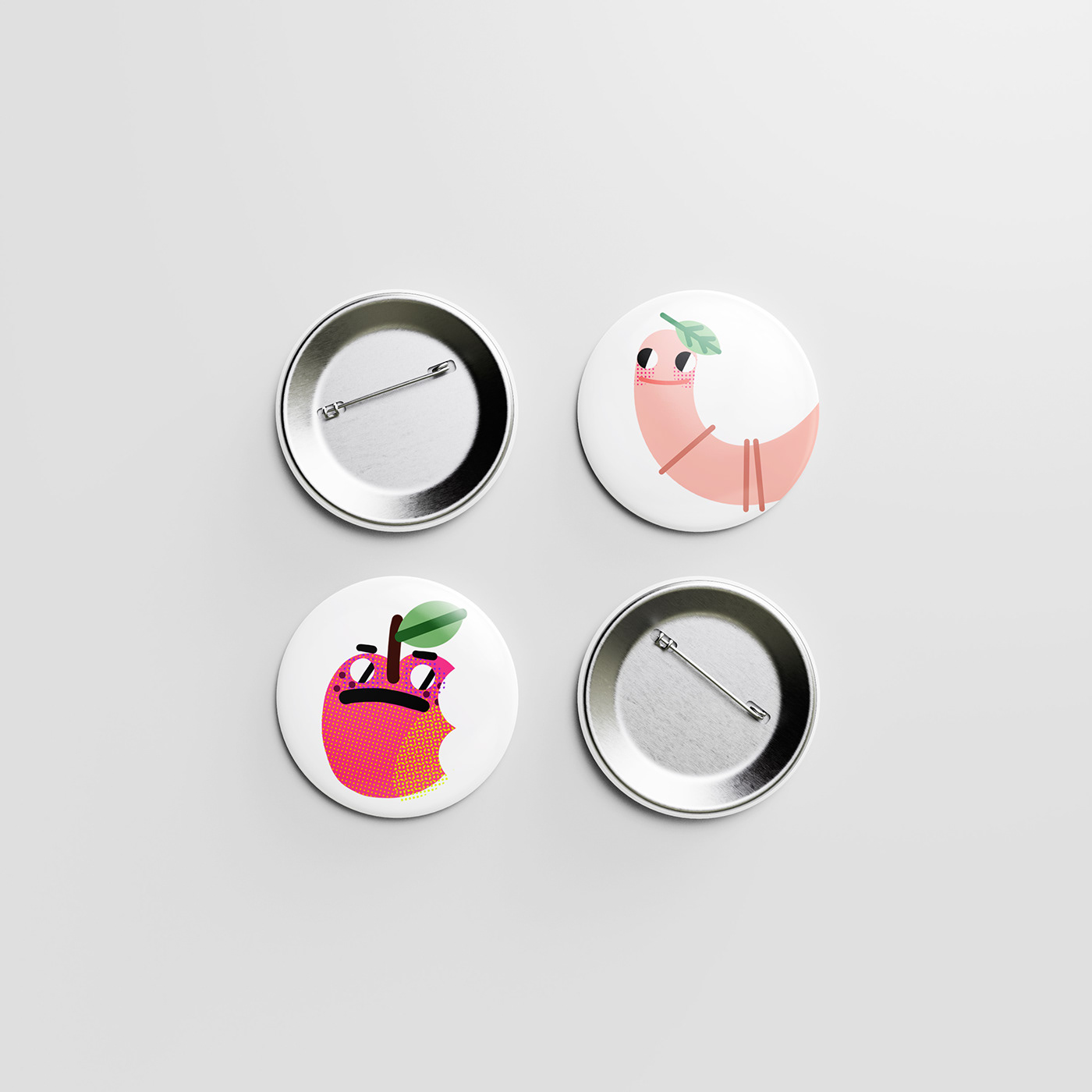 button pins design ILLUSTRATION  pins