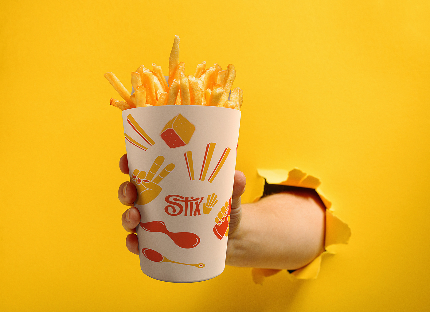 branding  burger Food  foodtruck french fries identity logo Packaging streetfood vietnam