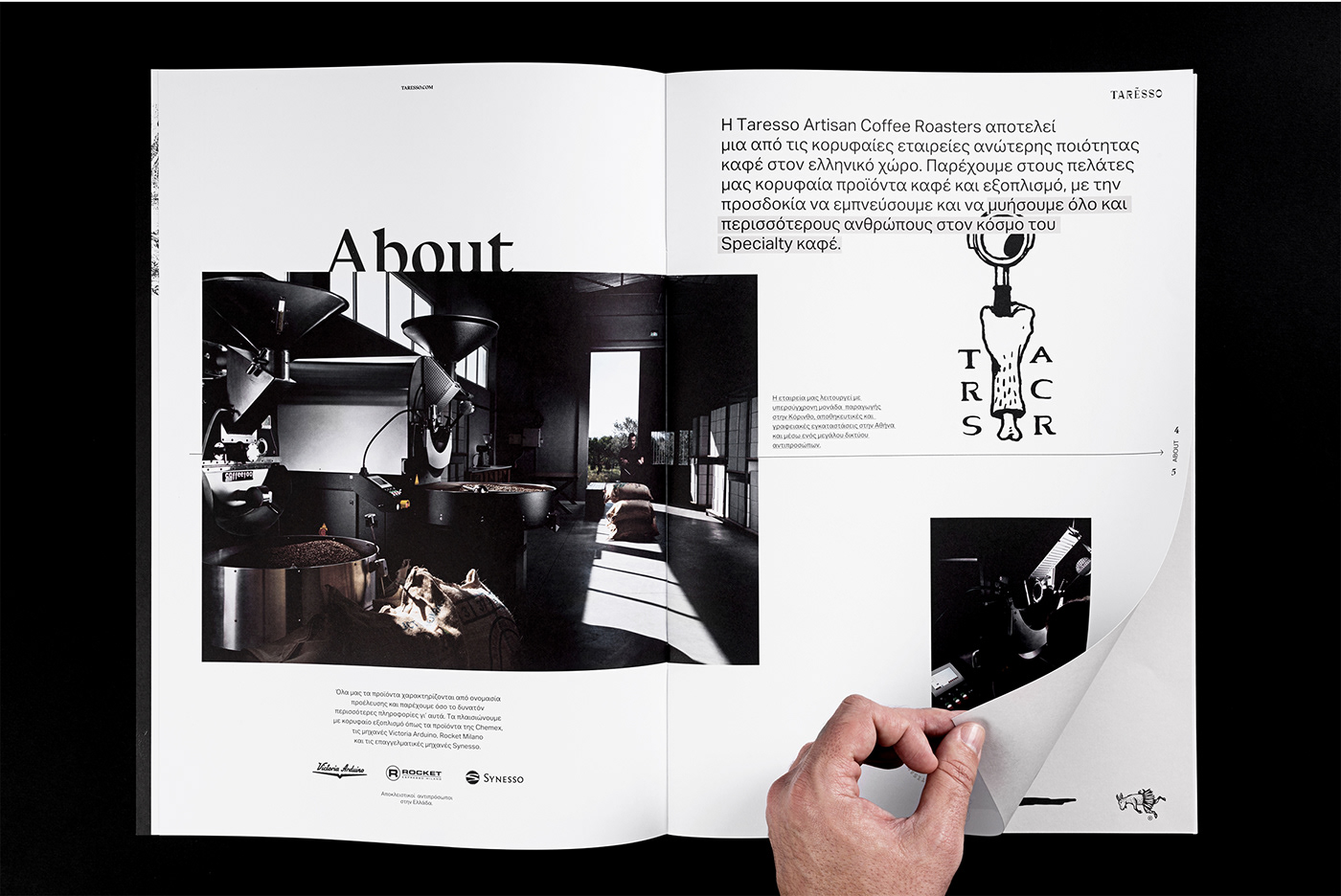 company profile brochure typography   Coffee Layout Taresso