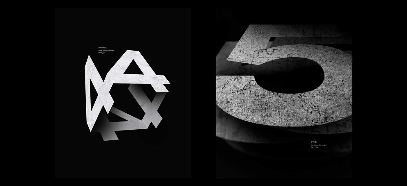 3D art direction  designer Digital Art  font graphic design  lettering Poster Design type typography  