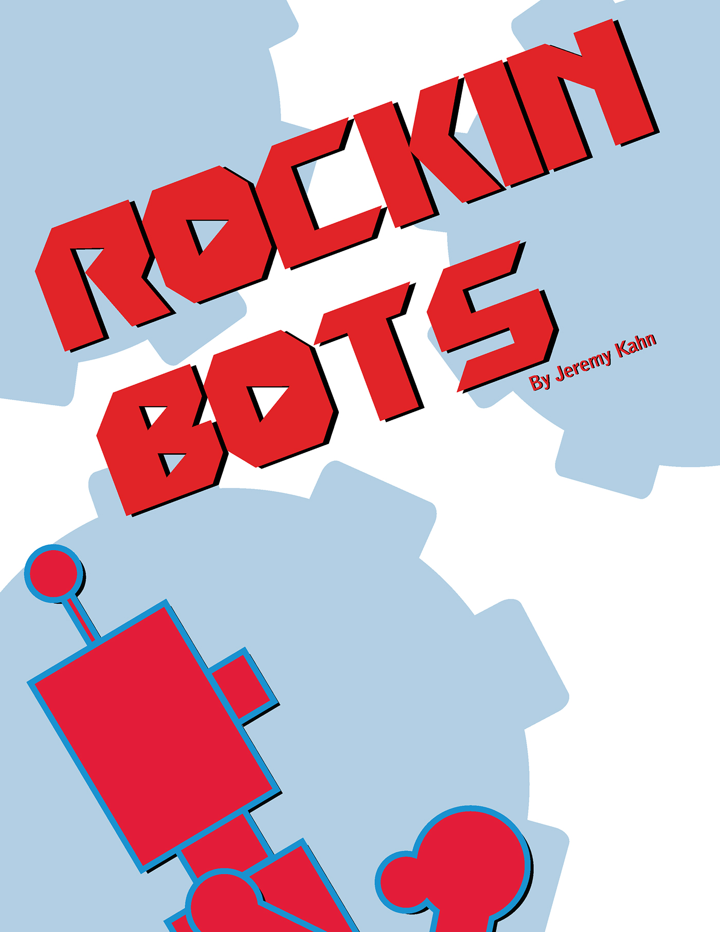 robot poster 2D design digital
