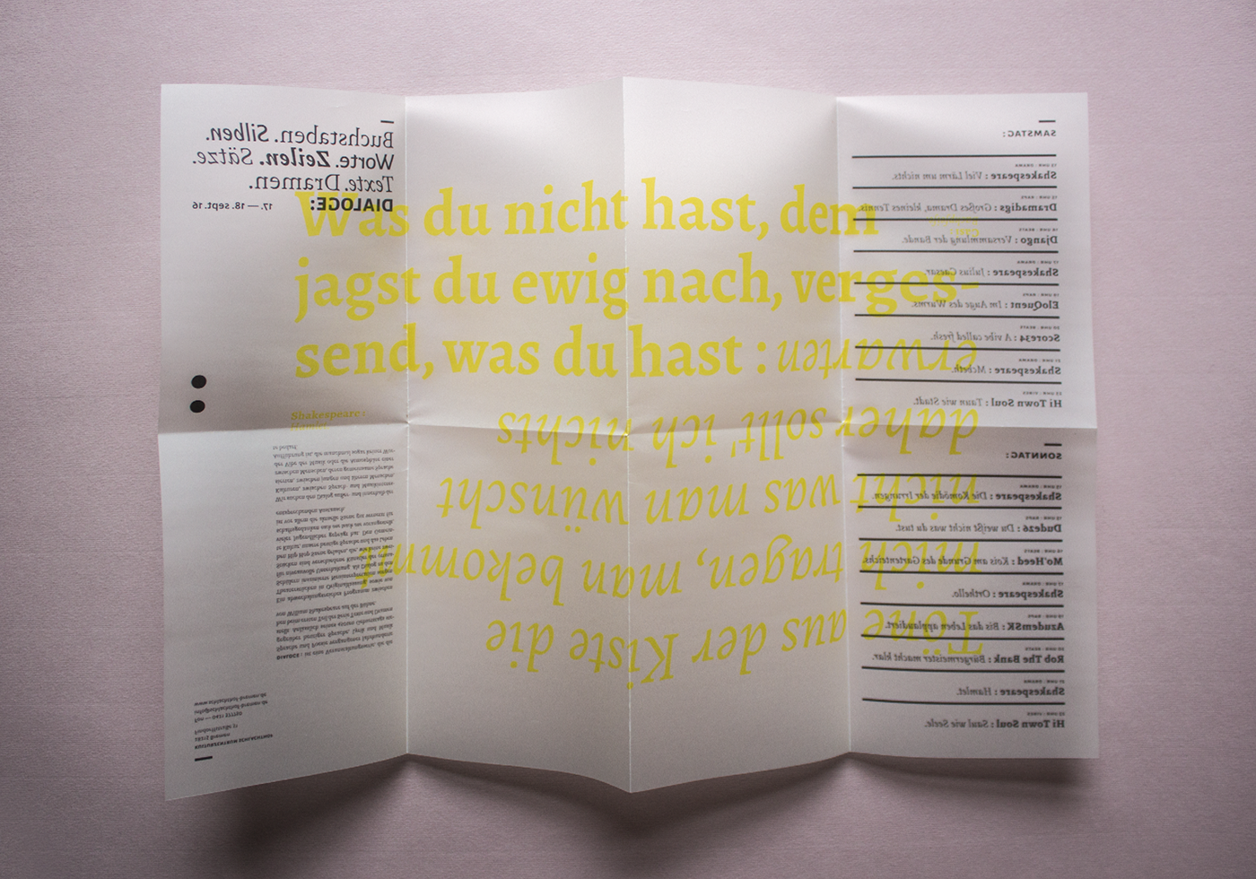 typography   graficdesign shakespeare Lyric paper