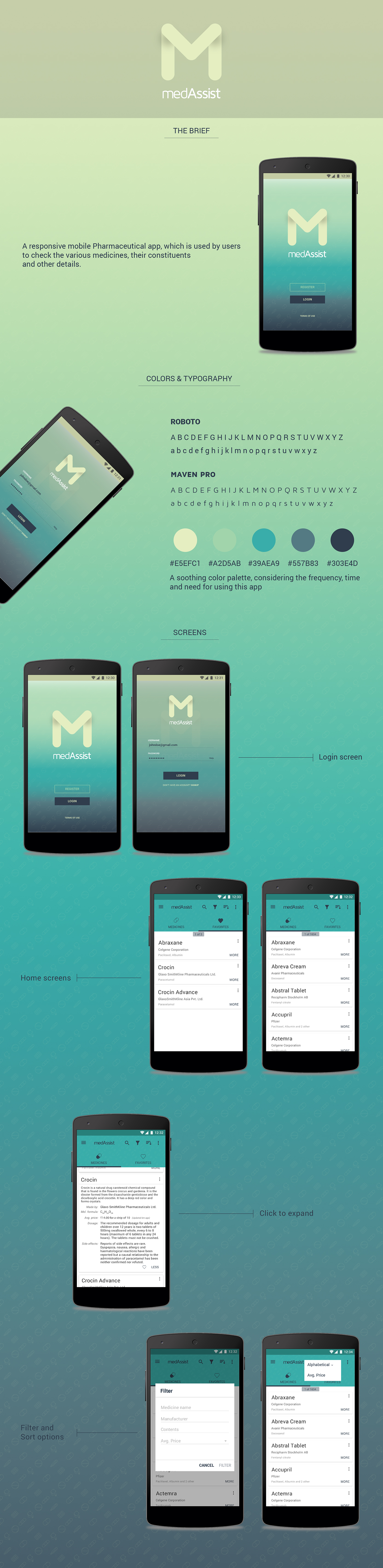 medicine Pharmaceutical pharmacy Pharma material design UI ux android app design app